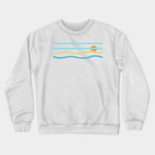 Retro Summer Wave Crewneck Sweatshirt